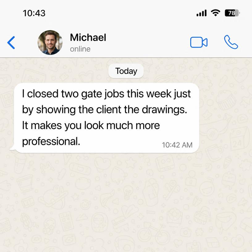 Message from a metalworker using the pack 2